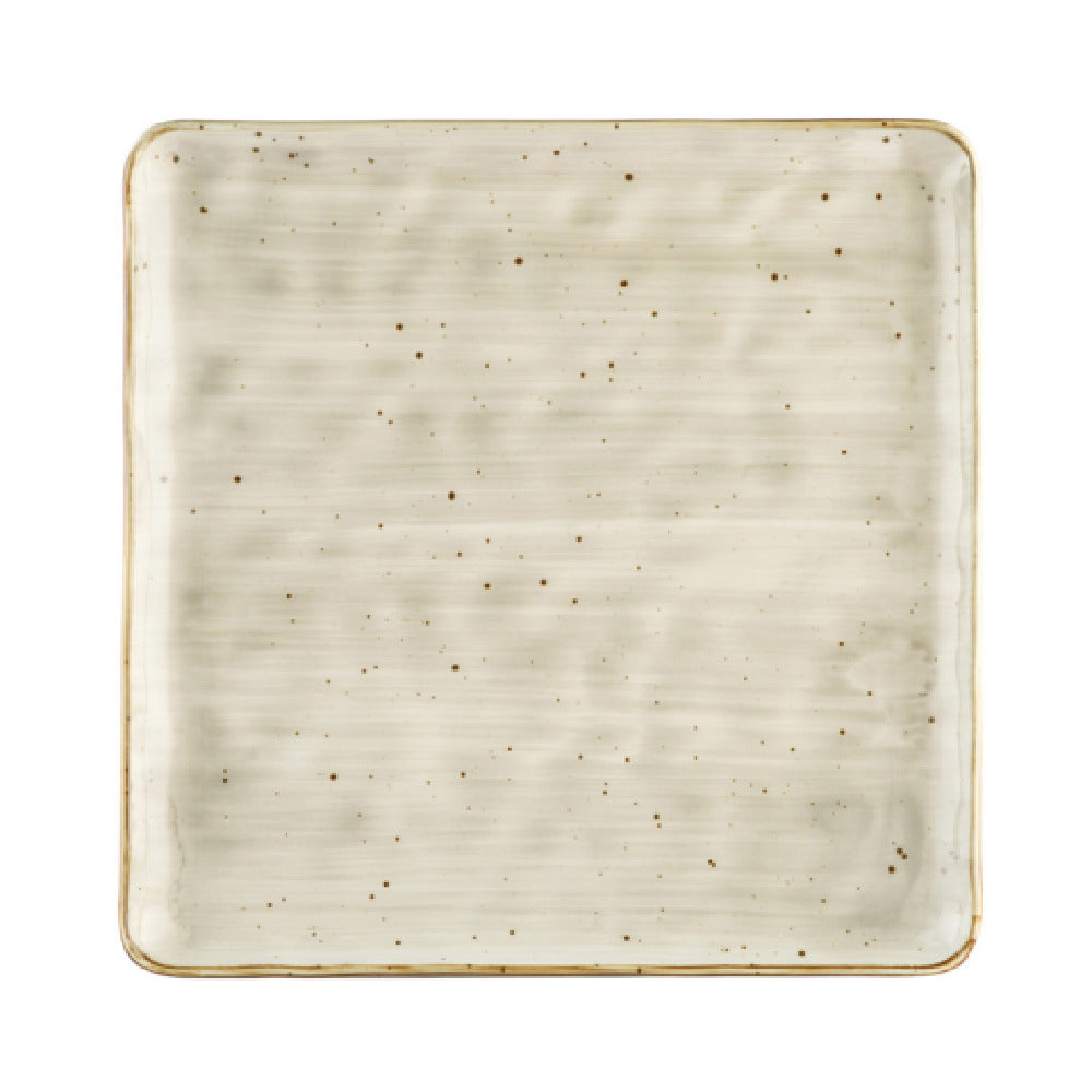 CAC China TUS-SQ21-BGE Tucson Plate 12"L X 12"W X 3/4"H Square
