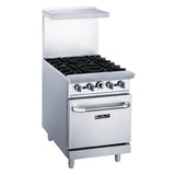 Blue Air BLR24-4B - BLUELAVA Range, Gas, 24"W X 31-1/2"D X 56"H