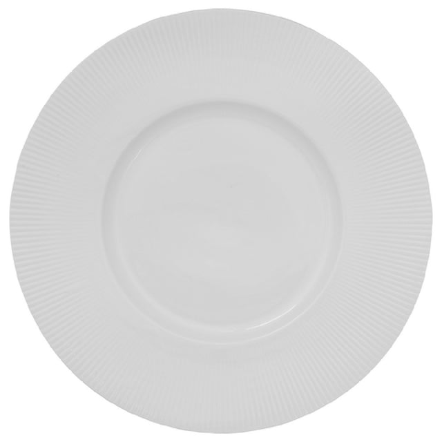 International Tableware SB-166 Plate 10-1/2"D Extra Wide Patterned Rim