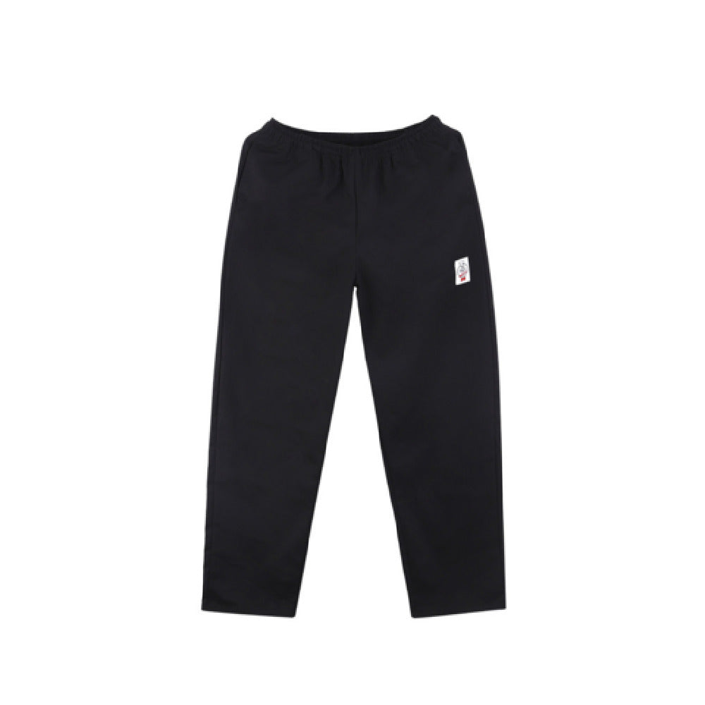 CAC China APPT-1K2XL Chef's Pride Pants Black 2XL