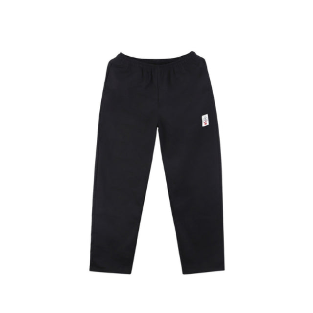 CAC China APPT-1K2XL Chef's Pride Pants Black 2XL