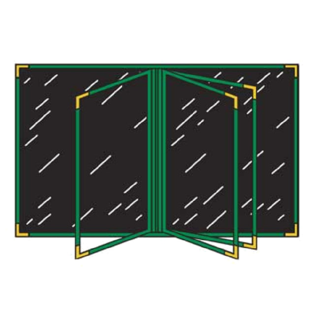 Menu Solutions RS160A Menu Cover Holds 5-1/2" X 8-1/2" Insert Five Panel Booklet