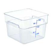 Hubert 57379 - Hubert® Food Storage Container, 11-13/100"L X 11-13/100"W X 8-1/4"H