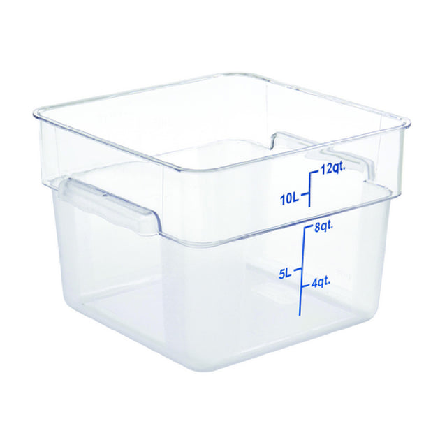 Hubert 57379 - Hubert® Food Storage Container, 11-13/100"L X 11-13/100"W X 8-1/4"H