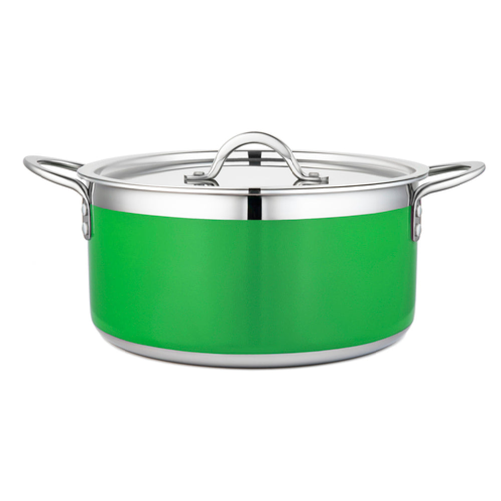 Bon Chef 71303-CF2-L Country French X Pot 5 Qt. 22 Oz. 10-1/8" Dia. X 4-3/4"H