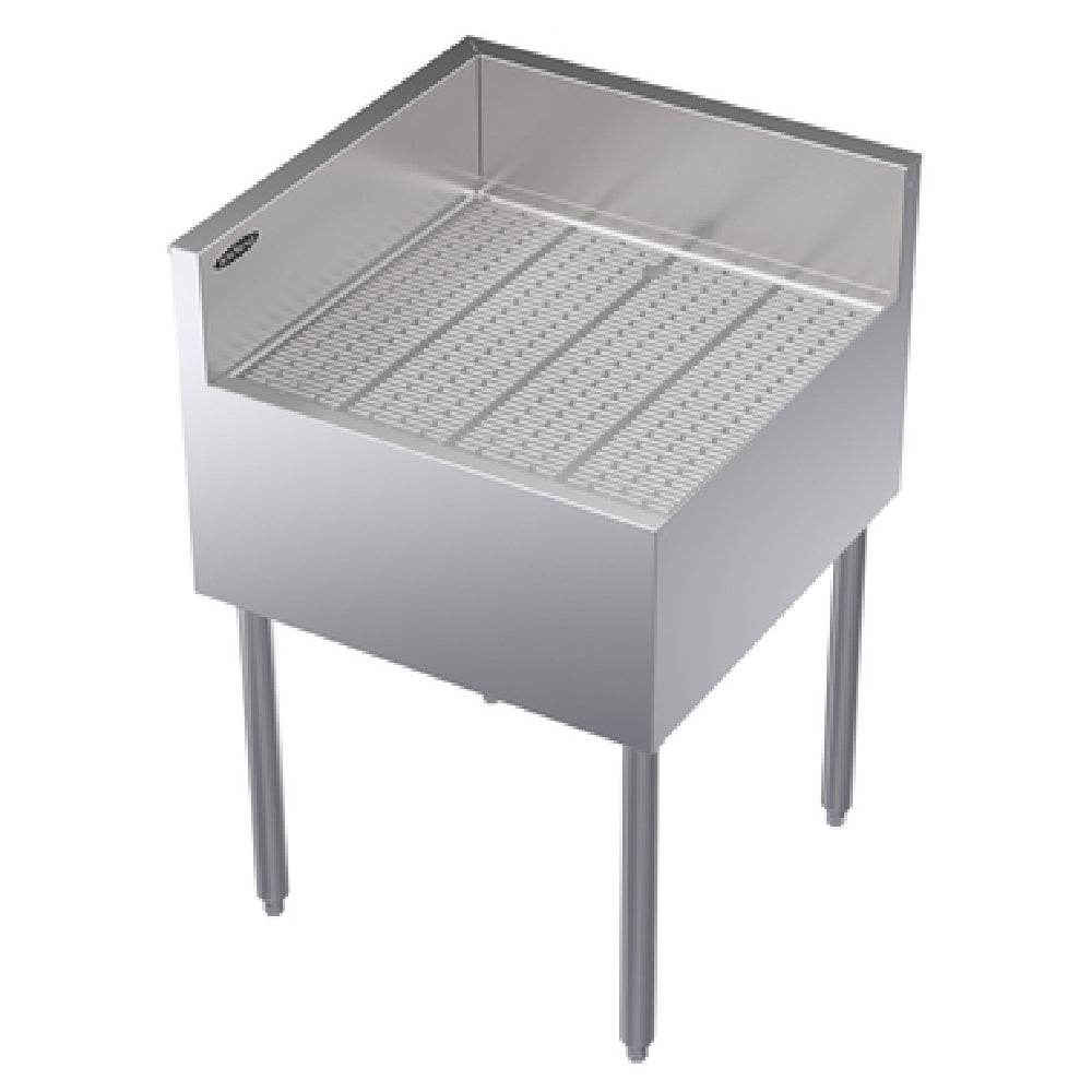 Krowne KR24-C24L Royal Series Underbar Corner Drainboard Free Standing 24"W X 24"D X 36-1/2"H O.A.