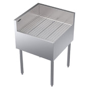 Krowne KR24-C24L Royal Series Underbar Corner Drainboard Free Standing 24"W X 24"D X 36-1/2"H O.A.