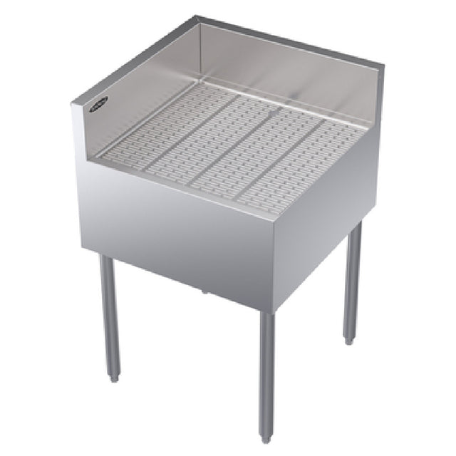 Krowne KR24-C24L Royal Series Underbar Corner Drainboard Free Standing 24"W X 24"D X 36-1/2"H O.A.