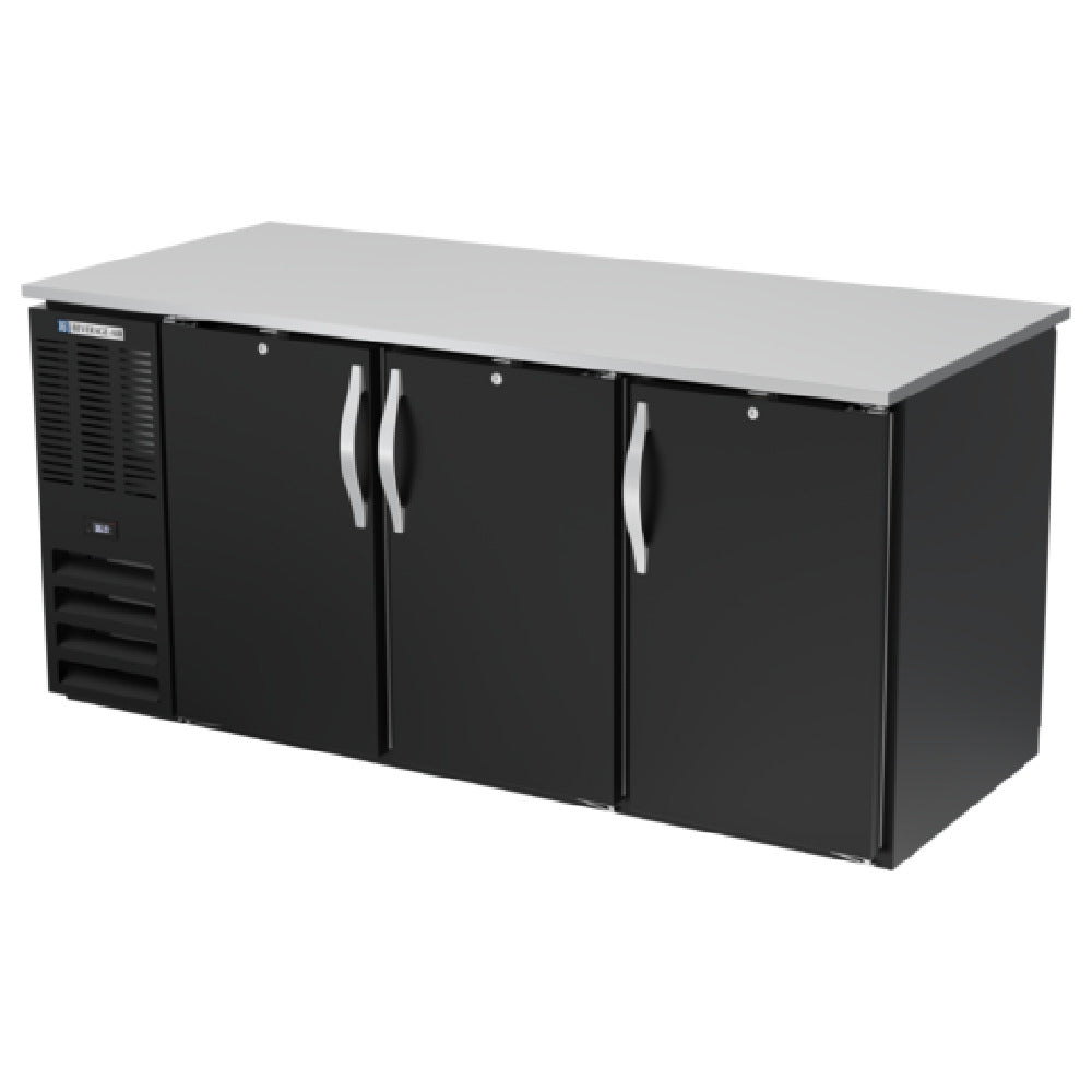 Beverage Air BB72HC-F-PT-B - Refrigerated Open Food Rated Back Bar Pass-Thru Storage Cabinet