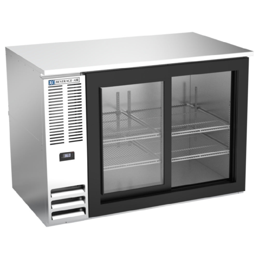Beverage Air BB48HC-1-F-GS-S - Refrigerated Food Rated Back Bar Storage Cabinet, Two-section