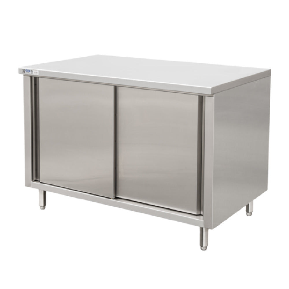 GSW USA CTD-2448S Work Table Cabinet Base With Sliding Doors 48"W X 24"D X 35"H