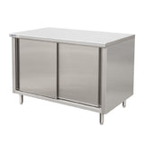 GSW USA CTD-2448S Work Table Cabinet Base With Sliding Doors 48"W X 24"D X 35"H
