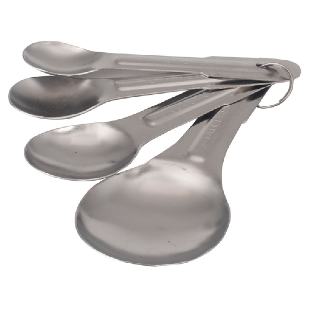 Stanton Trading 933 Measuring Spoon Set 4 Piece Set (1/41/21 Tsp & 1 Tbl) Stainless Steel
