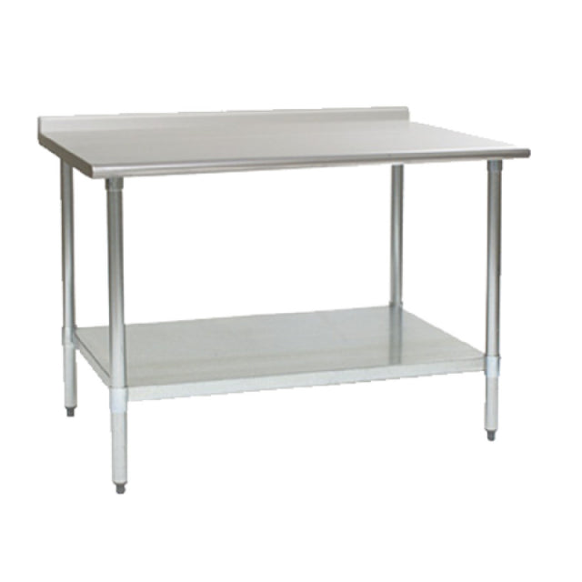 Eagle UT24132E Spec-Master® Series Work Table 132"W X 24"D 14/300 Series Stainless Steel Top With 1-1/2"H Rear Up-turn