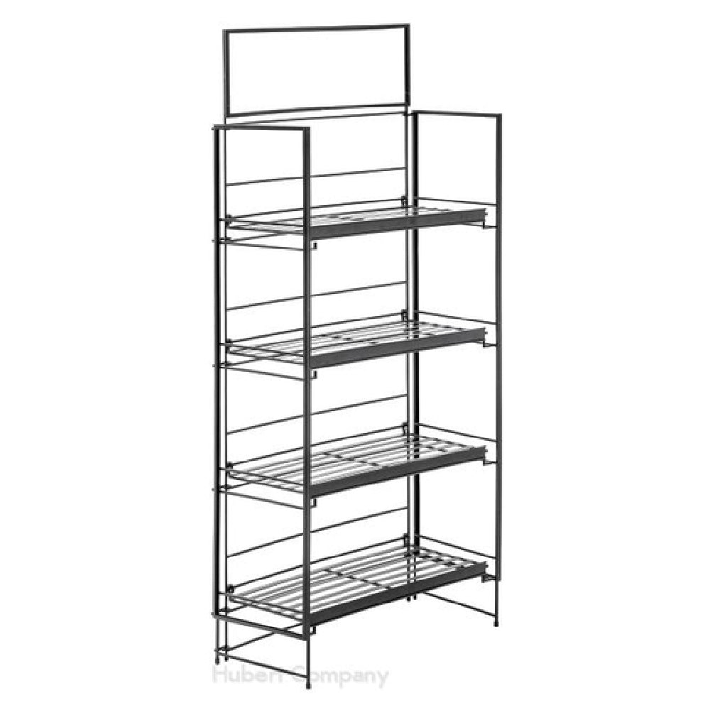 Hubert 37849 - Display, 4-tier, 25"W X 11-1/2"D X 61"H