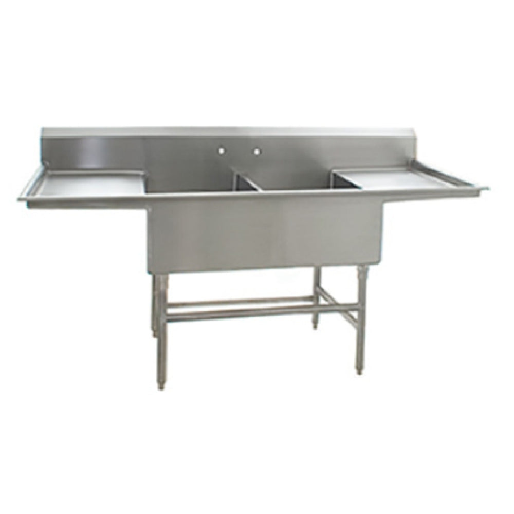 Eagle FFN2736-2-30-14/3 Spec-Master® Flush Front Sink Two Compartment 97-5/8"W X 30-1/2"D X 44-5/8"H Overall Size
