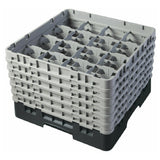 Cambro 16S1114110 Camrack® Glass Rack With (6) Soft Gray Extenders Full Size
