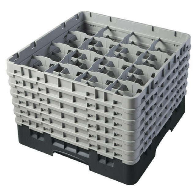 Cambro 16S1114110 Camrack® Glass Rack With (6) Soft Gray Extenders Full Size
