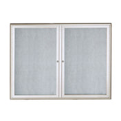 Aarco OWFC3648 Waterfall Bulletin Board 48"W X 36"H Enclosed