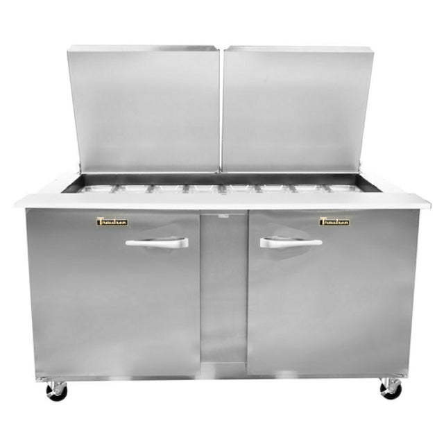 Traulsen UST6024-LR-SB Dealer's Choice Compact Prep Table Refrigerator With Low-profile Flat Lid