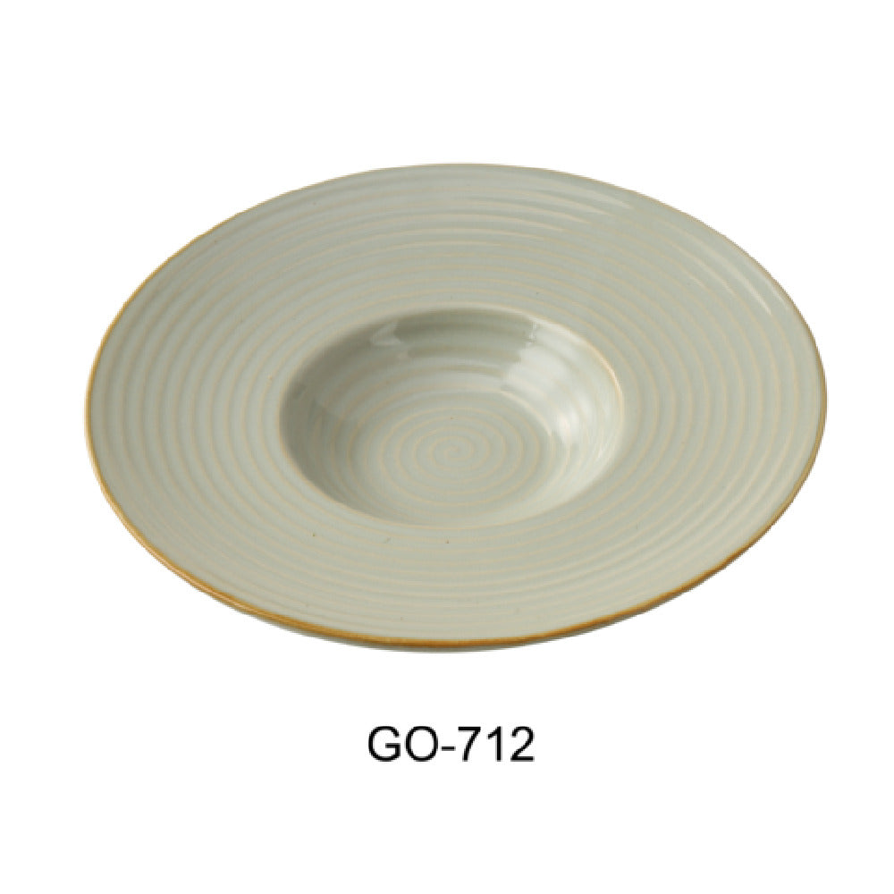 Yanco GO-712 Golden Coast Dessert Plate 12" Dia. X 2"H 12 Oz