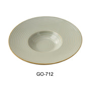 Yanco GO-712 Golden Coast Dessert Plate 12" Dia. X 2"H 12 Oz