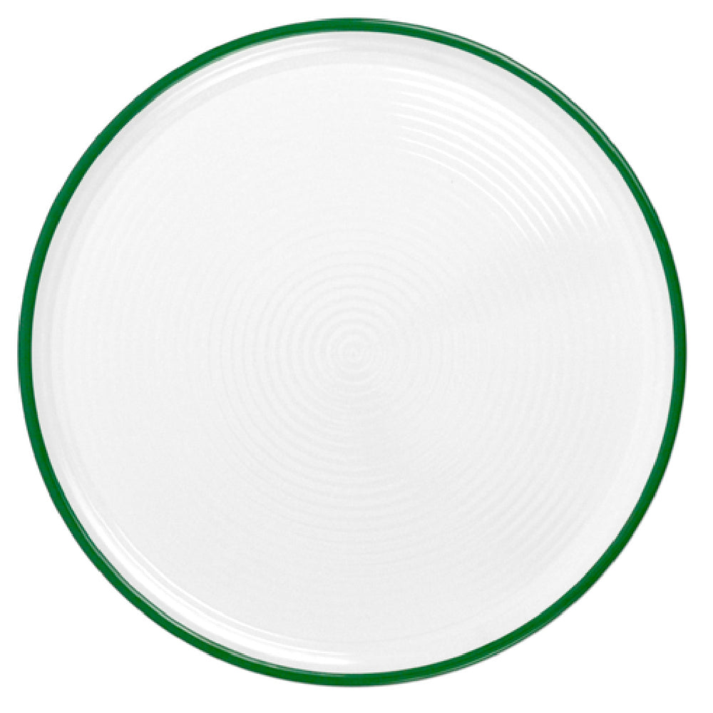 BauscherHepp T3014G Ripple Pizza Plate 13-3/4” Dia. Round With Geometric Circular Ripple Pattern