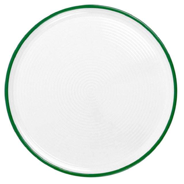 BauscherHepp T3014G Ripple Pizza Plate 13-3/4” Dia. Round With Geometric Circular Ripple Pattern