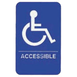 TableCraft Products 695632 - Cash & Carry Sign, 6" X 9", "Accessible" With Handicapped Symbol