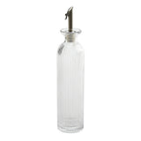 American Metalcraft CFG12 Fluted Cruet Glass Stainless Steel/silicone Pourer