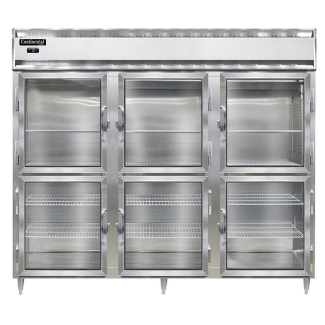 Continental Refrigerator DL3FE-SS-GD-HD Designer Line Wide Freezer Reach-in 85-1/2"W