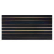 Hubert 67938 - Slatwall Easypanel, 4' X 2', Black (2 Each Per Pack)