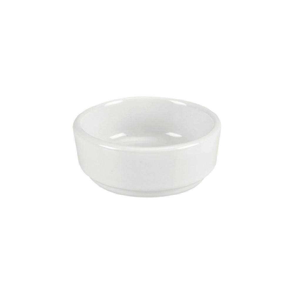 Steelite DCI29W3 Round Stacking Salsa Dish 5.0 Oz. 3-3/4" Dia. X 1-3/4"H