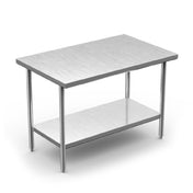 Winholt DTS-2496 Work Table 96"W X 24"D X 34"H 16/304 Stainless Steel Top