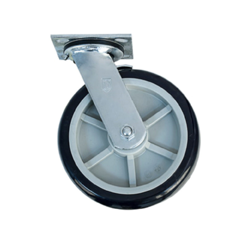 New Age Industrial C421 Plate Caster Swivel With Brake 8" Diameter
