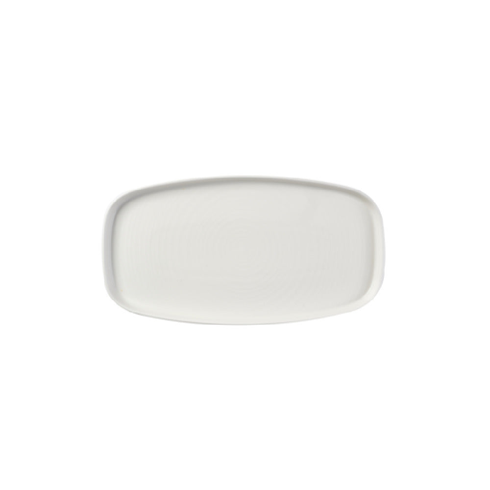 Churchill China WH WO341 - Walled Plate, 35 X 18.5cm 13 3/4" X 7 1/4" H: 2cm, Oblong Microwave & Dishwasher Safe