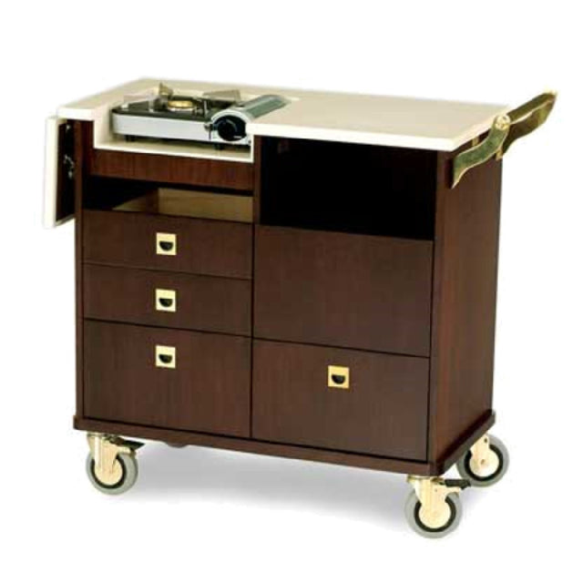 Forbes Industries 5635 Flambe Cart Hardwood Veneer Butane
