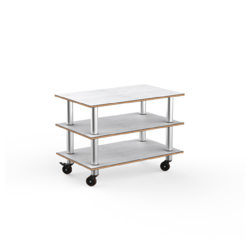 Steelite MGCMLX02CSXW - Modular Classic Medium Unit White Carrera Stainless Steel