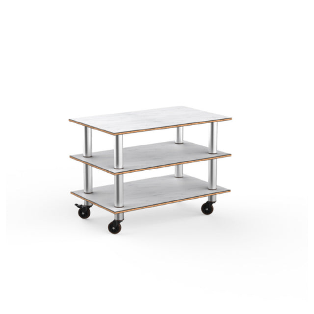 Steelite MGCMLX02CSXW - Modular Classic Medium Unit White Carrera Stainless Steel