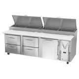 Victory VPPD93HC-4 Pizza Prep Table Powered By V-Core™ Three-section