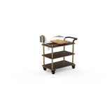 Steelite MGCRNX04WBXX Mogogo Buffet Solutions Roll'n Cheese Plate & Wine Cart 41-1/2" X 21" X 40-1/2"H
