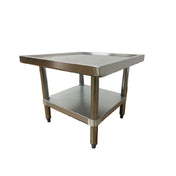 Sapphire Manufacturing SMEMS-2424G Machine Stand 24"W X 24"D X 20"H 16/430 Stainless Steel Top Reinforced