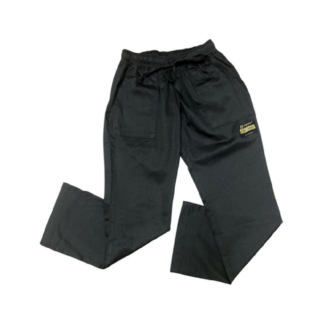 Thunder Group CP108BKS Chef Regalia Women's Chef Pants Small 65/35 Poly/cotton