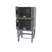 Cadco BLS-4FTR-2 Bakerlux™ TOUCH Heavy-Duty Convection Oven Electric Double Stack Full Size With Stand