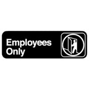 Royal ROY 394506 - Sign, 3" X 9", "Employees Only"