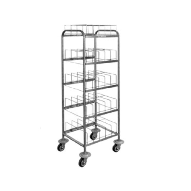 Piper Products 411-1484 - Dome Storage Cart, With (5) Cradles To Hold Domes & Underliners
