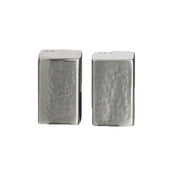 Steelite 7600CV022 Salt & Pepper Set Rectangular Hammered 1.25" X 2.0" Creations Metal