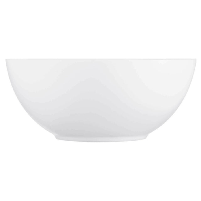 Arc Cardinal N9365 Arcoroc Evolutions White Oval Platter (D:7.0'') Fluorosilicate Opal Glass