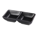 Yanco NB-4032 Noble Double Sauce Dish 3 Oz.(1-1/2 Oz Each) 5-5/8"L X 3"W X 1-1/4"H