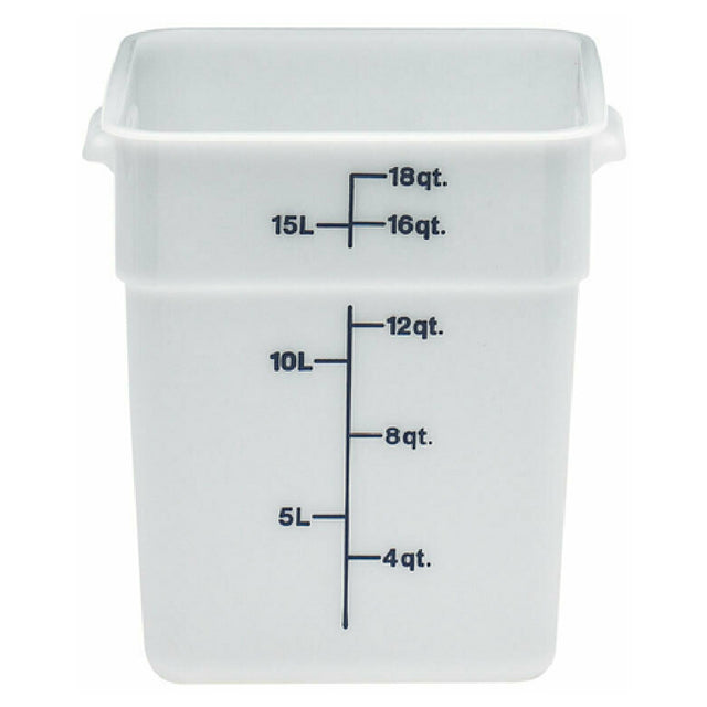 Cambro 18SFSP148 CamSquare® Food Container 18 Qt. 11-1/4"L X 12-1/4"W X 12-5/8"H